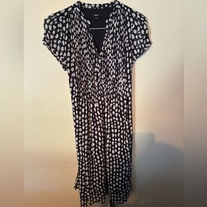 MSK Black & White Print Dress – Size Small, Excellent Condition